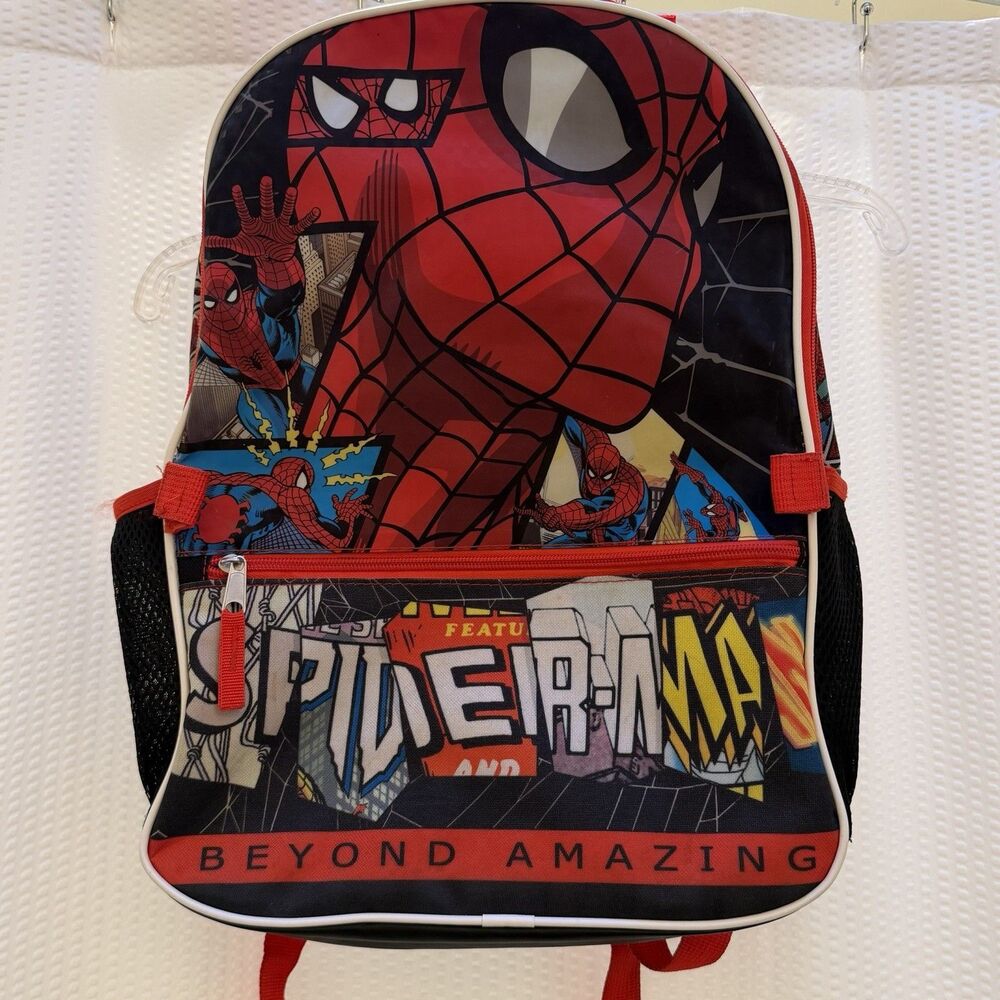 Marvel Spider-Man Backpack Beyond Amazing Comic Book School Bag Fast Forward